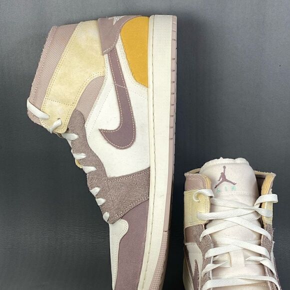 Nike Air Jordan 1 Mid SE Craft “Taupe Haze” Sneaker shoes Mens Size 18 main image 5